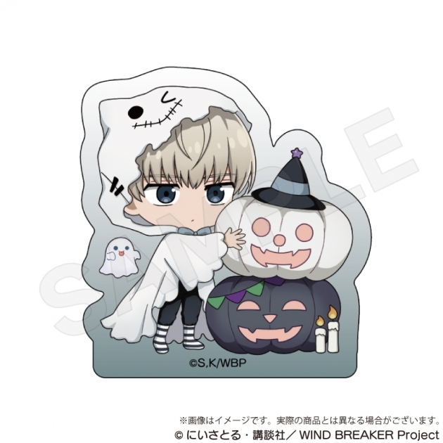 【グッズ-置きもの】WIND BREAKER アクリルブロック ブラックハロウィンver. 梶蓮

