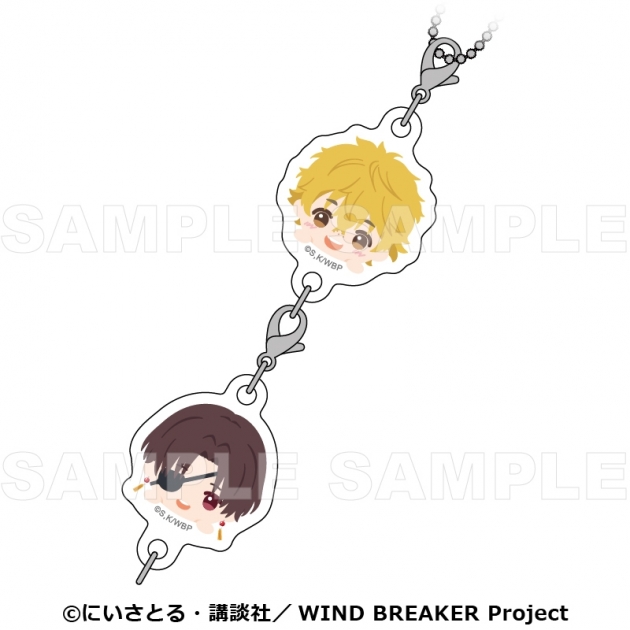 【グッズ-キーホルダー】TVアニメ「WIND BREAKER」 【ちょこっテ!】 2連アクリルキーホルダー【楡井・蘇枋】
