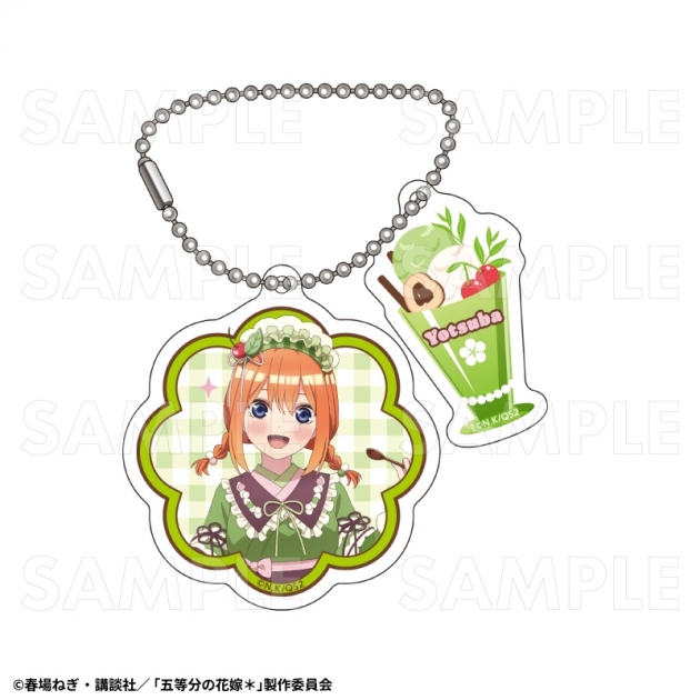 【グッズ-キーホルダー】五等分の花嫁* 和パフェドレスver. 2連アクリルキーホルダー【中野四葉】
