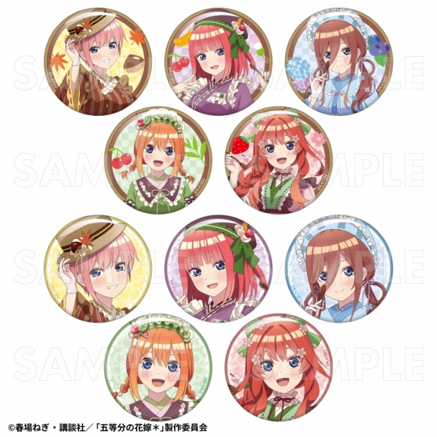 【グッズ-バッチ】五等分の花嫁* 和パフェドレスver. トレーディング缶バッジ
