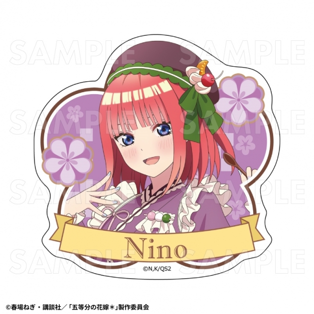 【グッズ-ステッカー】五等分の花嫁* 和パフェドレスver. ダイカットステッカー【中野二乃】
