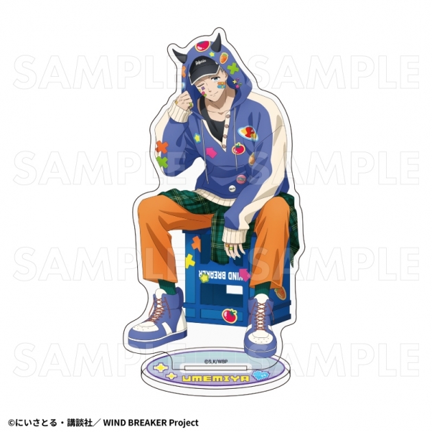 【グッズ-スタンドポップ】TVアニメ『WIND BREAKER』 【でびデコパーカー】 アクリルスタンド【梅宮 一】
