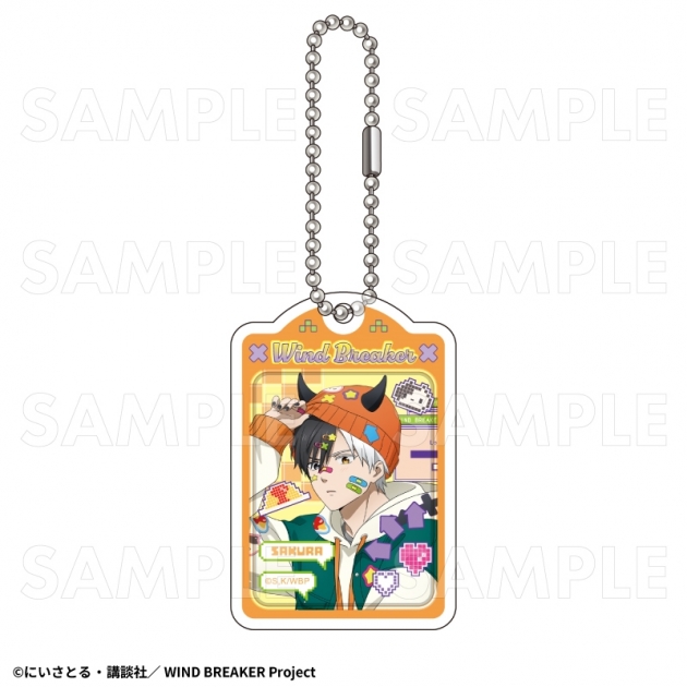 【グッズ-キーホルダー】TVアニメ『WIND BREAKER』 【でびデコパーカー】 アクリルキーホルダー【桜 遥】
