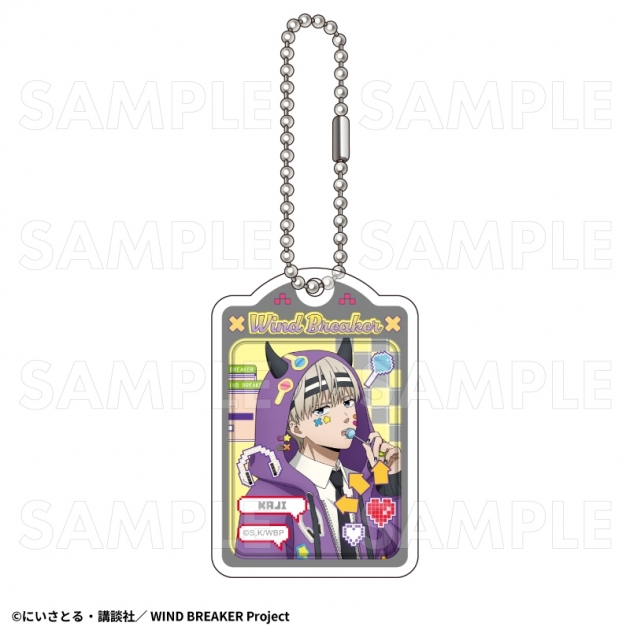 【グッズ-キーホルダー】TVアニメ『WIND BREAKER』 【でびデコパーカー】 アクリルキーホルダー【梶 蓮】
