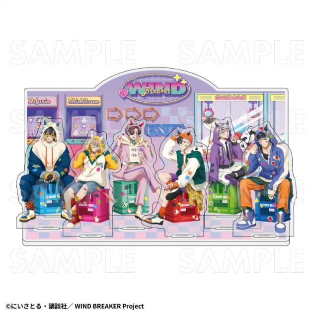 【グッズ-スタンドポップ】TVアニメ『WIND BREAKER』 【でびデコパーカー】 アクリルジオラマ
