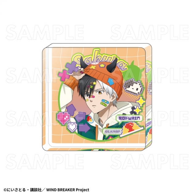 【グッズ-置きもの】TVアニメ『WIND BREAKER』 【でびデコパーカー】 ミニアクリルブロック【桜 遥】
