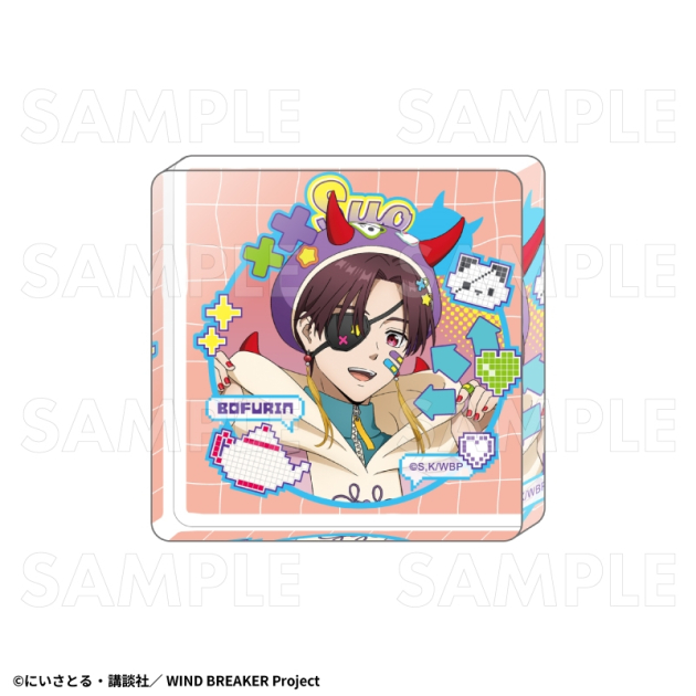 【グッズ-置きもの】TVアニメ『WIND BREAKER』 【でびデコパーカー】 ミニアクリルブロック【蘇枋 隼飛】
