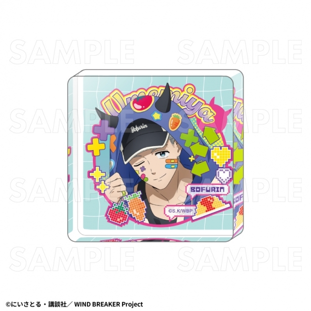 【グッズ-置きもの】TVアニメ『WIND BREAKER』 【でびデコパーカー】 ミニアクリルブロック【梅宮 一】
