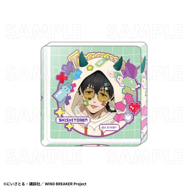 【グッズ-置きもの】TVアニメ『WIND BREAKER』 【でびデコパーカー】 ミニアクリルブロック【十亀 条】
