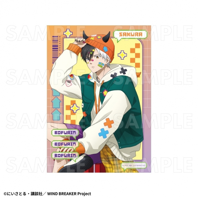 【グッズ-ポスター】TVアニメ『WIND BREAKER』 【でびデコパーカー】 クリアポスター【桜 遥】
