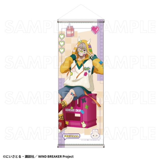 【グッズ-タペストリー】TVアニメ『WIND BREAKER』 【でびデコパーカー】 B2半裁タペストリー【兎耳山 丁子】
