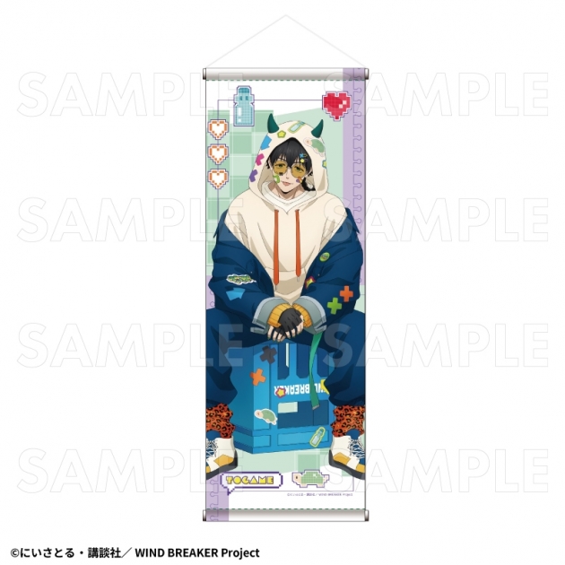 【グッズ-タペストリー】TVアニメ『WIND BREAKER』 【でびデコパーカー】 B2半裁タペストリー【十亀 条】
