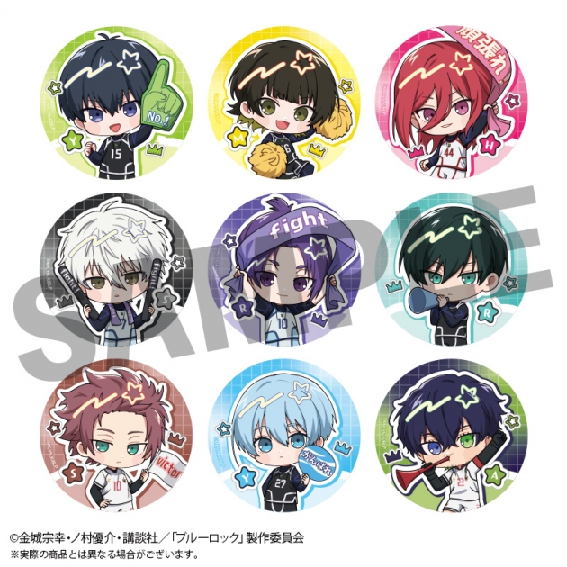 【グッズ-バッチ】ブルーロック トレーディングフレフレ缶バッジ【ラウンドワン】全9種
