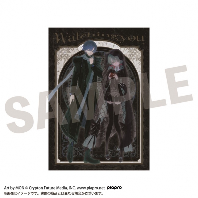 【グッズ-ポスター】VOCALOID STEAKA 『ヲチラレ』 初音ミク × オバケン クリアポスター ゼロ&アオ
