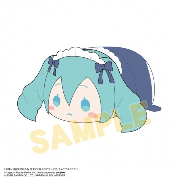 【グッズ-ぬいぐるみ】初音ミク×シナモロール ぽてコロマスコットMsize3 A:初音ミク(ロリータ)
