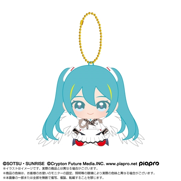 【グッズ-マスコット】ガンダム45周年×初音ミク Chibiぬいおすわりマスコット 初音ミク×ウイングガンダムゼロEW
