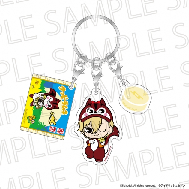 【グッズ-キーホルダー】クッピーラムネ×IDOLiSH7 三連アクリルキーホルダー ラム&六弥ナギ
