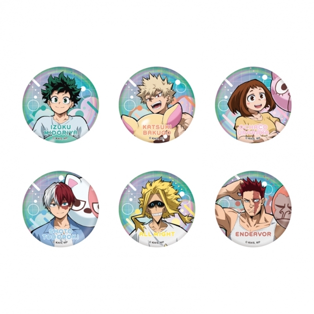 【グッズ-バッチ】僕のヒーローアカデミア トレーディング缶バッジ アニマルビーチボールVer.【全6種】

