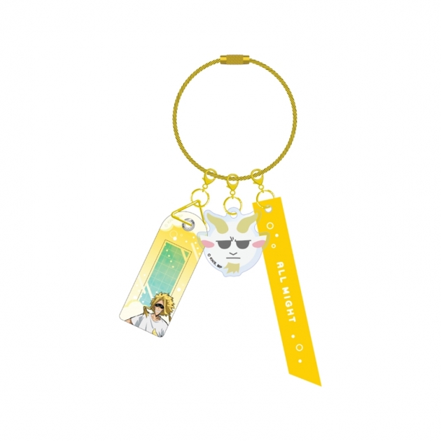【グッズ-キーホルダー】僕のヒーローアカデミア ネームタグキーホルダー アニマルビーチボールVer. オールマイト
