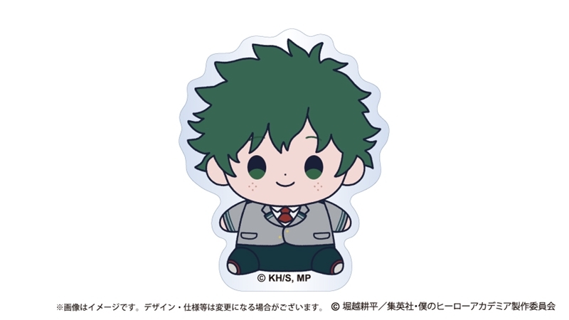 【グッズ-スタンドポップ】僕のヒーローアカデミア もっちび アクリルバッジスタンド 緑谷出久
