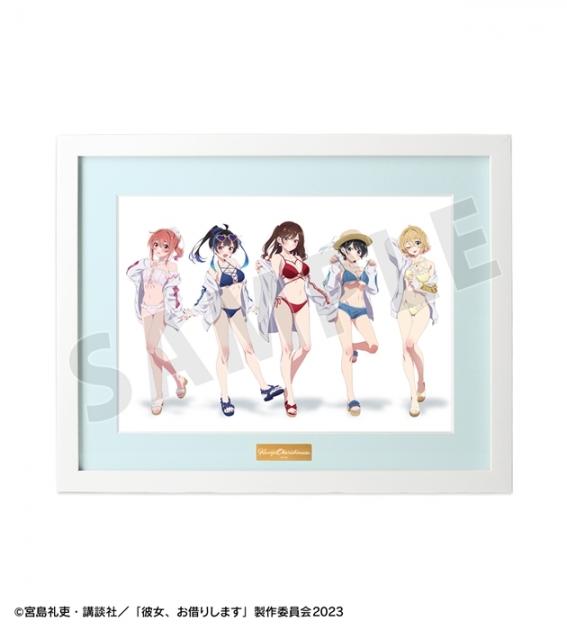 【グッズ-ボード】TVアニメ『彼女、お借りします』 arti-mate キャラファイングラフ 集合 描き下ろし 水着ver.【アニメイト限定】
