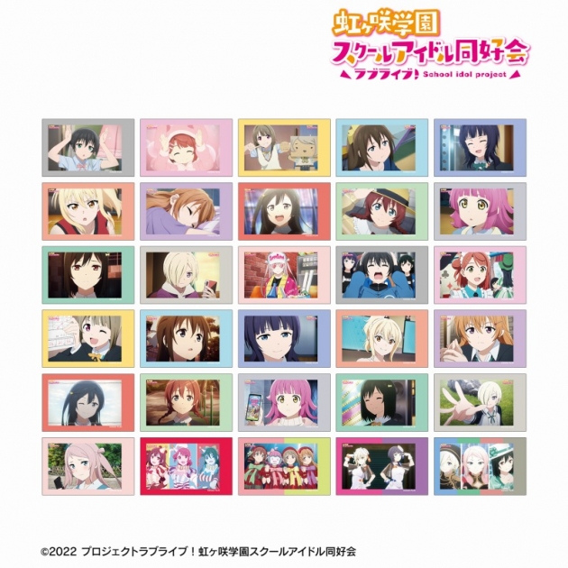 【グッズ-カード】ラブライブ!虹ヶ咲学園スクールアイドル同好会 (ニジガク) トレーディング場面写インスタントカメラ風イラストカード3枚セット
