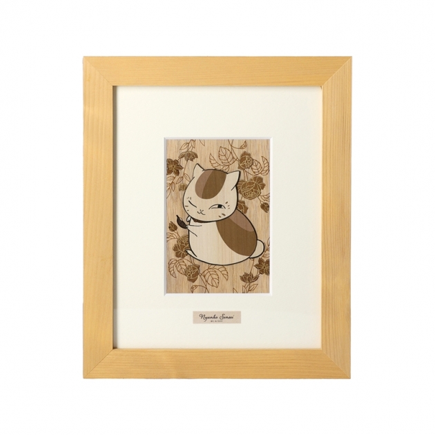 【グッズ-ボード】夏目友人帳 ニャンコ先生 木はり絵
