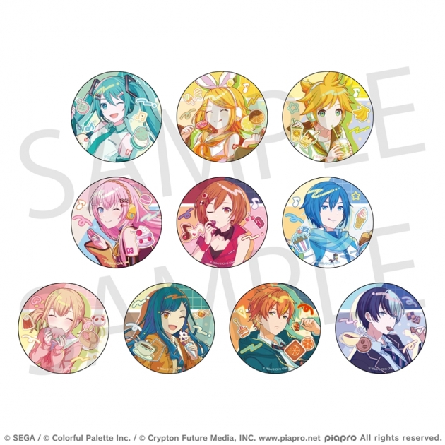【グッズ-バッチ】プロジェクトセカイ カラフルステージ! feat. 初音ミク Anniversary/Birthdayイラスト2023-2024 グリッター缶バッジコレクション A
