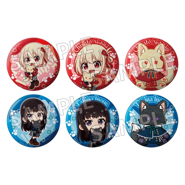 【グッズ-バッチ】リコリス・リコイル モフフサシリーズ 缶バッジコレクション
