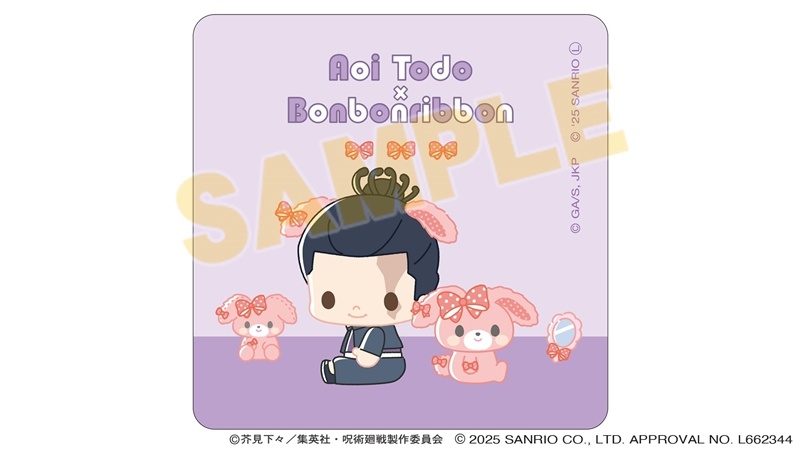 【グッズ-タオル】呪術廻戦 サンリオキャラクターズ ハンドタオル 東堂葵×ぼんぼんりぼん 2025Ver.
