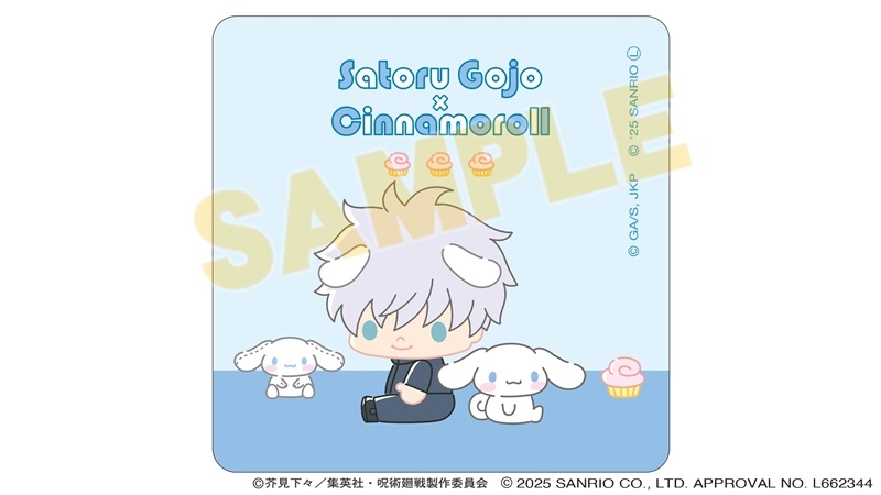 【グッズ-タオル】呪術廻戦 サンリオキャラクターズ ハンドタオル 五条悟×シナモロール 2025Ver.
