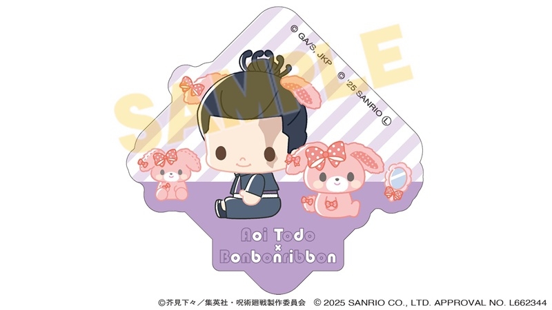 【グッズ-ステッカー】呪術廻戦 サンリオキャラクターズ ダイカットステッカー 東堂葵×ぼんぼんりぼん 2025Ver.
