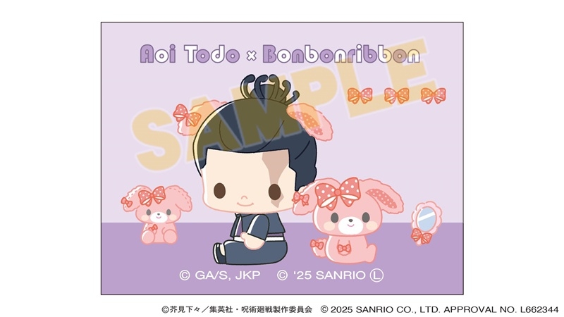 【グッズ-マグネット】呪術廻戦 サンリオキャラクターズ キャンバスマグネット 東堂葵×ぼんぼんりぼん 2025Ver.
