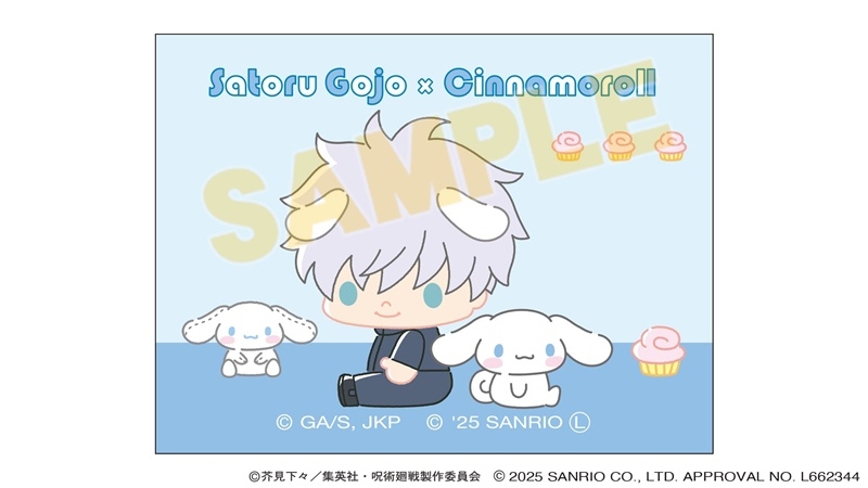 【グッズ-マグネット】呪術廻戦 サンリオキャラクターズ キャンバスマグネット 五条悟×シナモロール 2025Ver.

