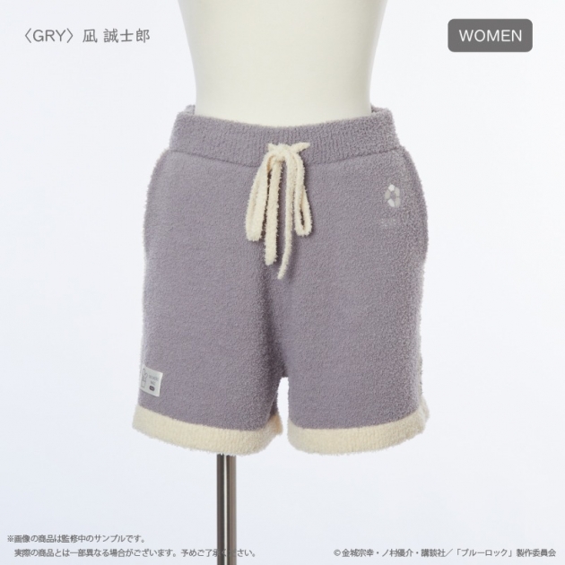 【グッズ-ルームウェア】ブルーロック ルームウェアショートパンツ (レディース) GRY 凪 誠士郎
