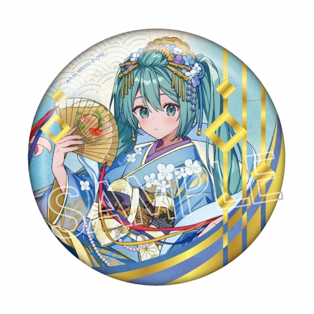 【グッズ-バッチ】初音ミク 百鬼夜行 ～麗宴～ 箔押しBIG缶バッジ B 人魚(にんぎょ)
