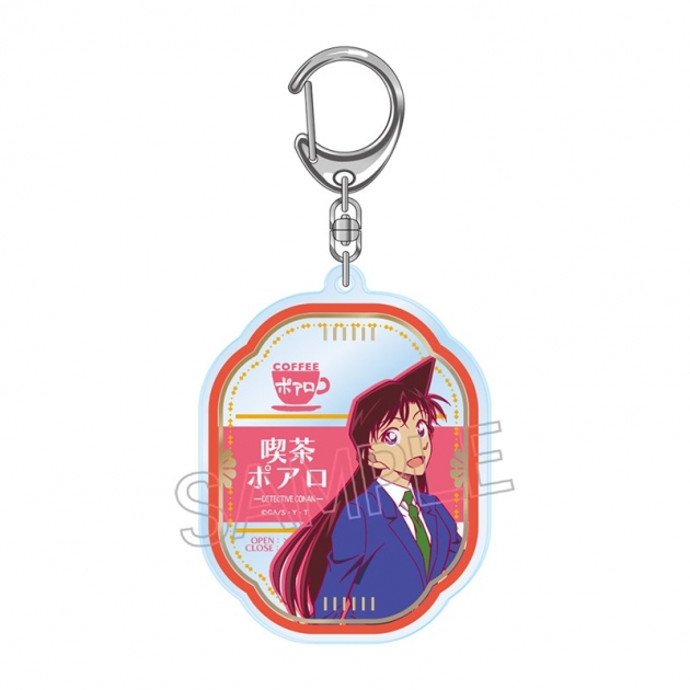 【グッズ-キーホルダー】名探偵コナン 喫茶ポアロシリーズ 箔押しアクリルキーホルダー 毛利 蘭
