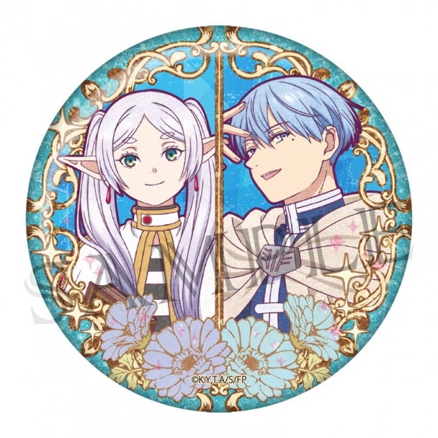 【グッズ-バッチ】葬送のフリーレン ヴィンテージシリーズVol.4 キラキラ缶バッジ フリーレン&ヒンメル
