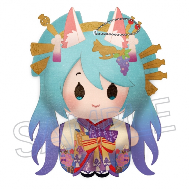 【グッズ-マスコット】初音ミク 百鬼夜行 ～麗宴～ ぬいぐるみマスコット C 白狐
