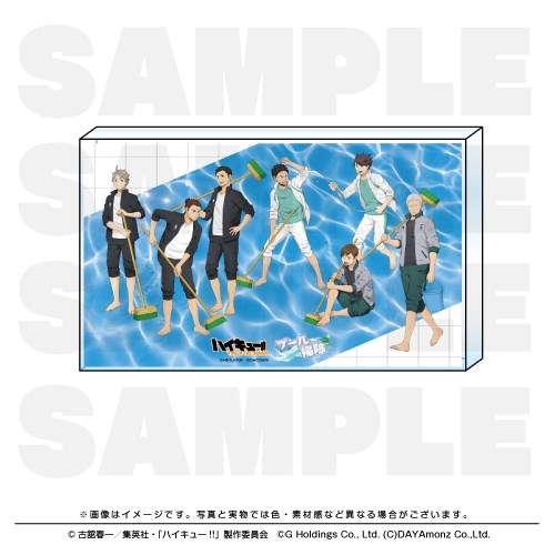 【グッズ-置きもの】ハイキュー!! TOUCH THE DREAM アクリルブロック プール掃除
