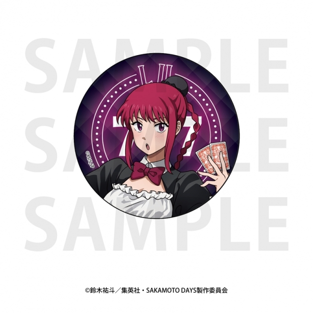 【グッズ-バッチ】TVアニメ『SAKAMOTO DAYS』 メタリック缶バッジ 描き下ろし等身「カジノディーラー」陸少糖