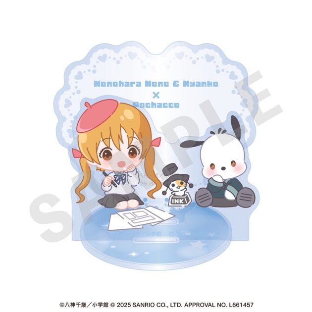 【グッズ-スタンドポップ】オレ様キングダム,ポチャッコ ちゃおヒロインズ×サンリオキャラクターズ アクリルジオラマスタンド 野々原のの×ポチャッコ
