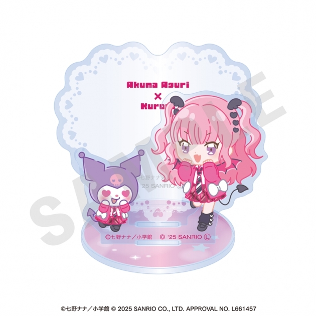 【グッズ-スタンドポップ】アクマでこれは恋じゃない!,クロミ ちゃおヒロインズ×サンリオキャラクターズ アクリルジオラマスタンド 愛久魔あぐり×クロミ
