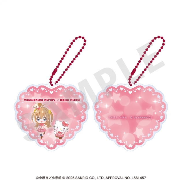 【グッズ-ミラー】きらりん☆レボリューション,ハローキティ ちゃおヒロインズ×サンリオキャラクターズ スライドミラー 月島きらり×ハローキティ
