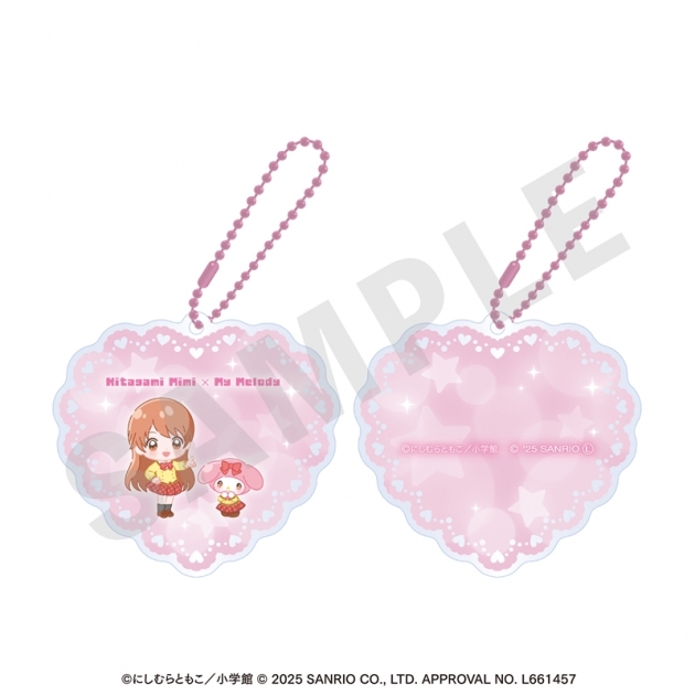 【グッズ-ミラー】極上!!めちゃモテ委員長,マイメロディ ちゃおヒロインズ×サンリオキャラクターズ スライドミラー 北神未海×マイメロディ
