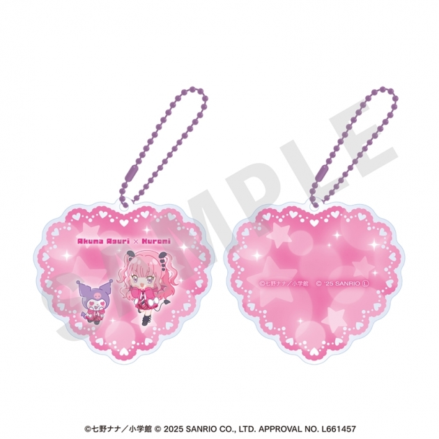 【グッズ-ミラー】アクマでこれは恋じゃない!,クロミ ちゃおヒロインズ×サンリオキャラクターズ スライドミラー 愛久魔あぐり×クロミ

