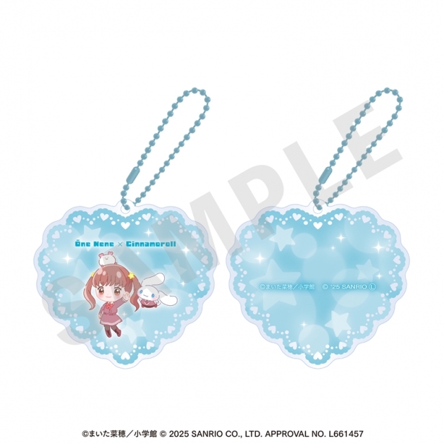 【グッズ-ミラー】シャイニング!,シナモロール ちゃおヒロインズ×サンリオキャラクターズ スライドミラー 大根ねね×シナモロール
