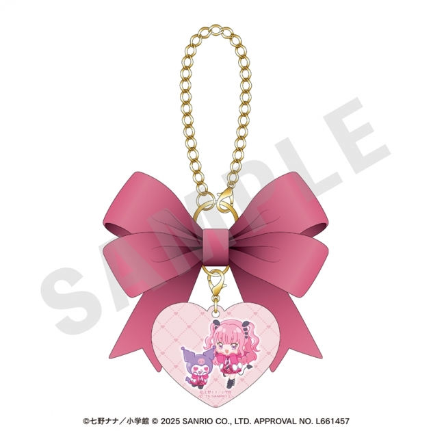 【グッズ-チャーム】アクマでこれは恋じゃない!,クロミ ちゃおヒロインズ×サンリオキャラクターズ リボンチャーム 愛久魔あぐり×クロミ
