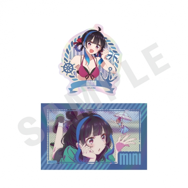 【グッズ-ステッカー】「彼女、お借りします」 オーロラステッカーセット リデザイン(八重森みに)
