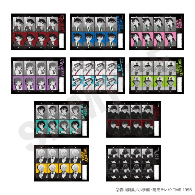 【グッズ-ステッカー】名探偵コナン ペイントラクトシリーズ トレーディング証明写真風ステッカー モノクロver.(全10種)
